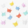 Pinces à cheveux papillon pastel - Lot de 12