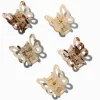 Pinces à cheveux papillon écaille de tortue - Lot de 5