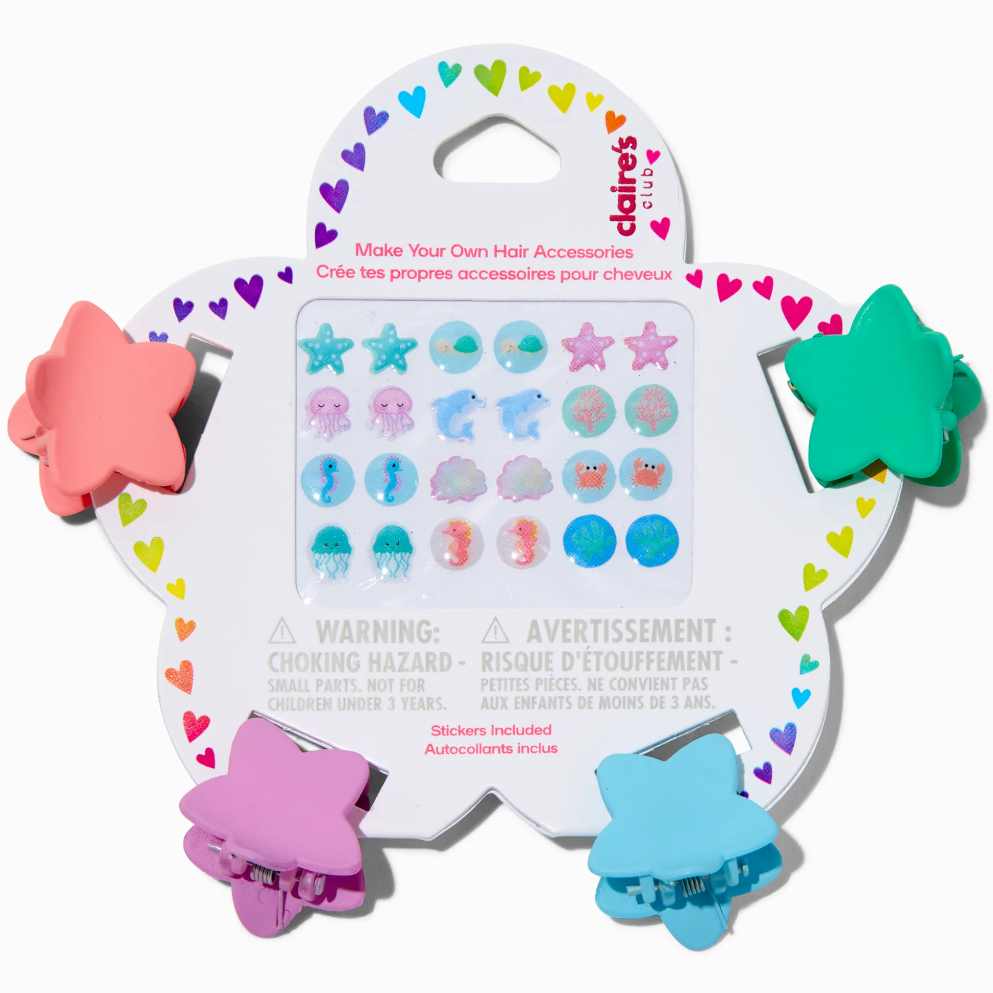 Pinces à cheveux plage à décorer soi-même Claire's Club