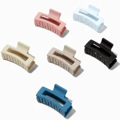 Pinces à cheveux rectangulaires discrètes - Lot de 6