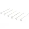 Épingles à cheveux gouttes en zircon cubique d'imitation couleur argentée - Lot de 6