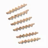 Épingles à cheveux ondulées couleur dorée - Lot de 6