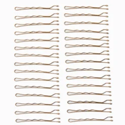 Épingles plates pour cheveux blonds - Lot de 30