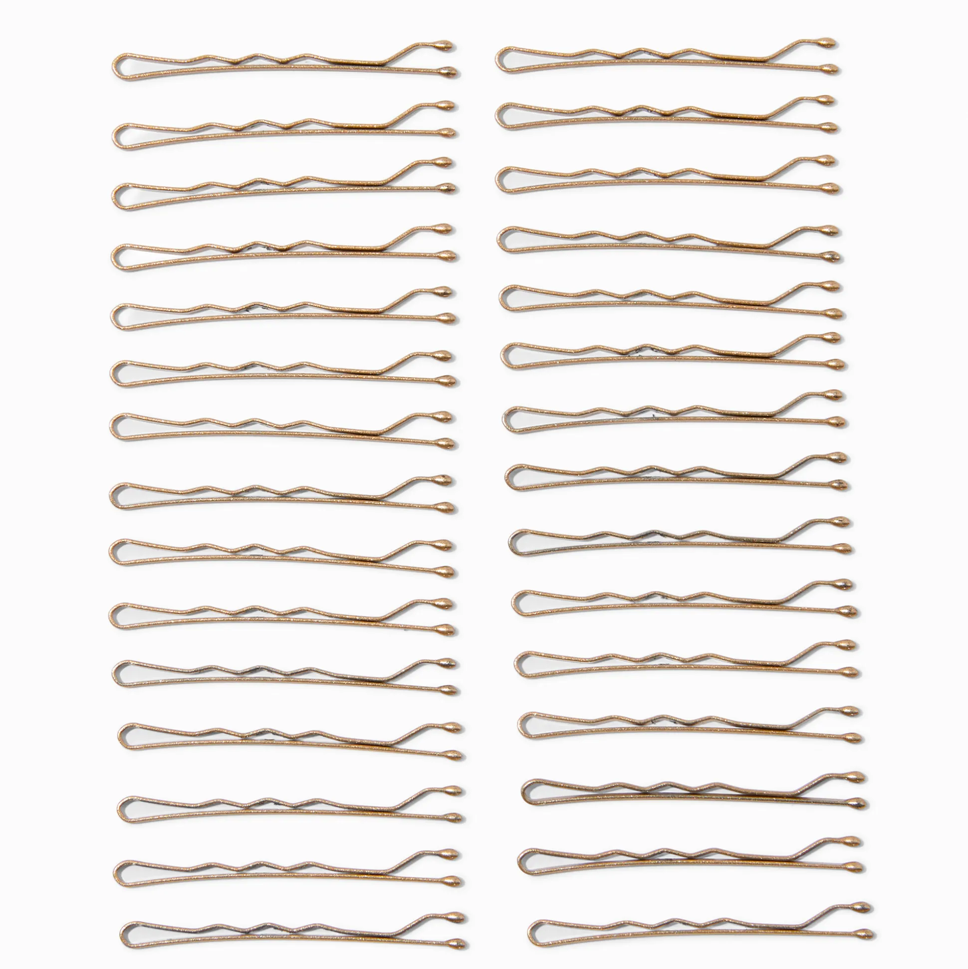 Épingles plates pour cheveux blonds - Lot de 30