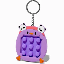 Pink Pop Maze Panda & Chick Fidget Toy Keyring