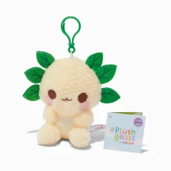 #Plush Goals by Cuddle Barn® Claire's Exclusive 5'' Leia the Leafy Axolotl Soft Toy Bag Clip