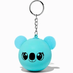 Porte-clés balle anti-stress koala bleu