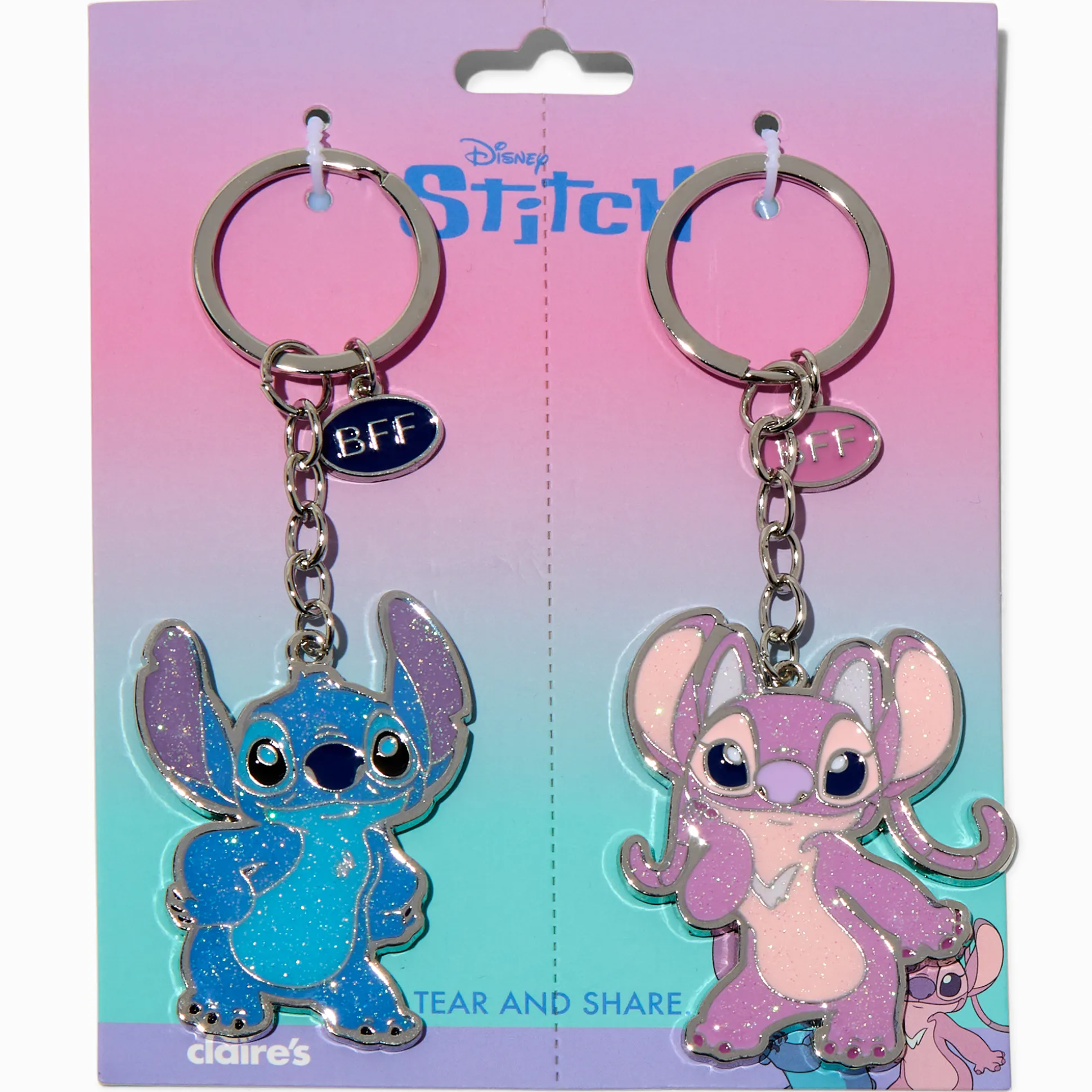 Porte-clés BFF en exclusivité chez Claire's Disney Stitch - Lot de 2