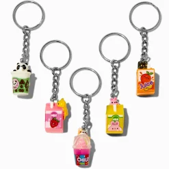 Porte-clés boissons petits animaux best friends - Lot de 5