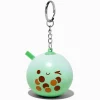 Porte-clés boule anti-stress thé aux perles verts