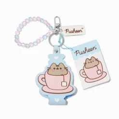 Porte-clés bracelet en silicone thé Pusheen®