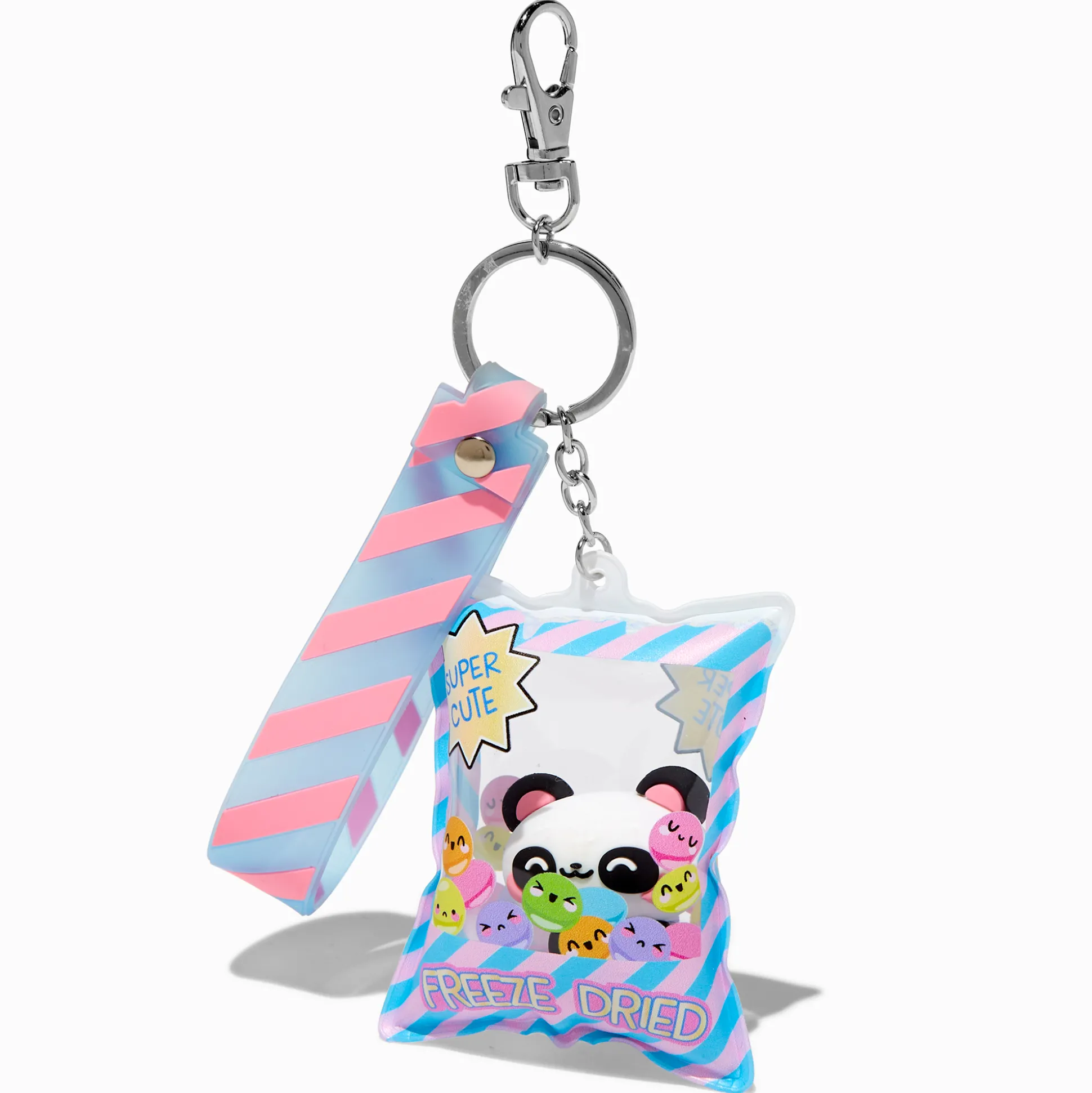 Porte-clés bracelet snack « lyophilisé » panda