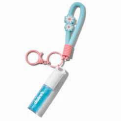 Porte-clés gloss marguerite bleu