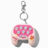 Porte-clés manette de jeu rose jeu de la taupe
