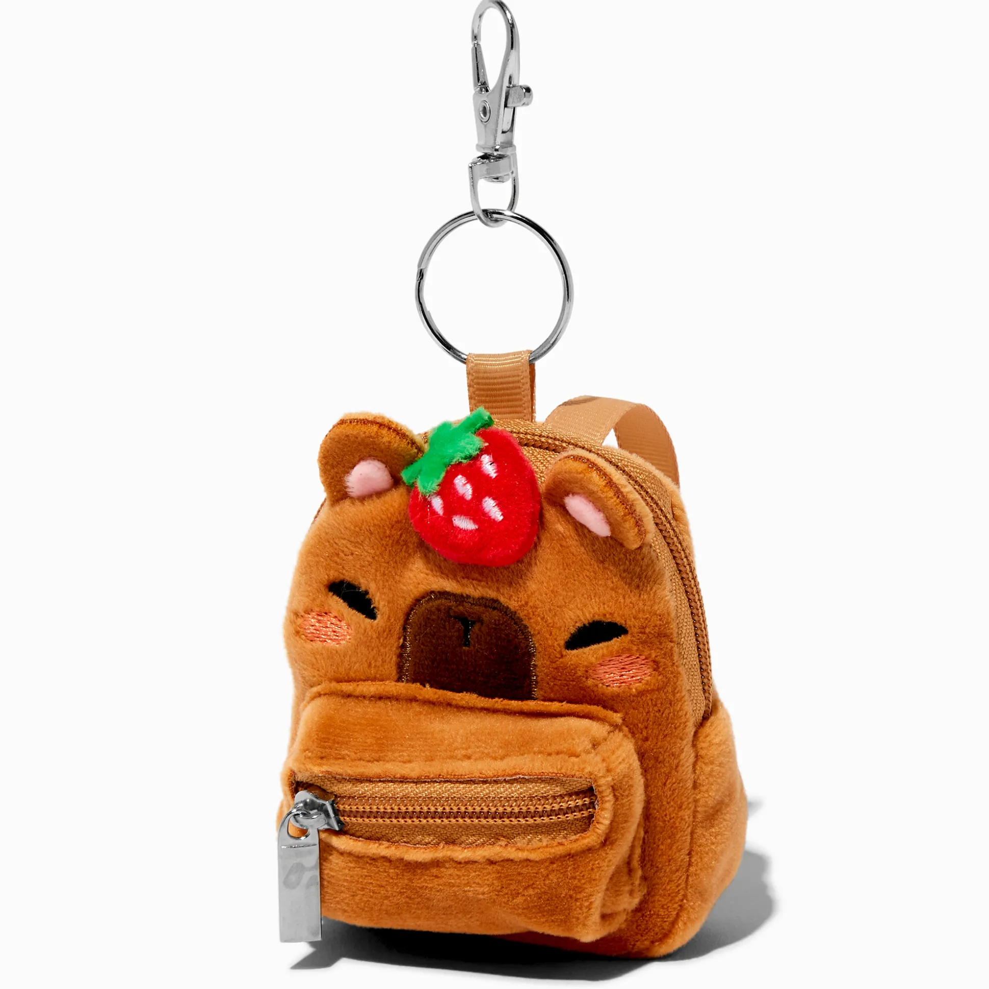 Porte-clés mini sac à dos capybara