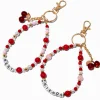Porte-clés perlés cerise best friends - Lot de 2