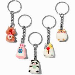 Porte-clés petits animaux goûters best friends - Lot de 5