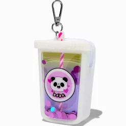 Porte-clés porte-monnaie en silicone boba panda