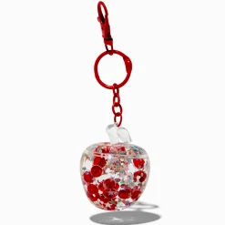 Porte-clés rempli d’eau pomme