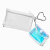 Porte-monnaies transparents blanc et bleu sarcelle - Lot de 2