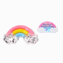 Pot de pâte à modeler en exclusivité chez Claire’s shaker arc-en-ciel