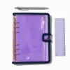 Purple Clear Spiral Notebook Set