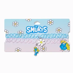 Ras-de-cou effet tatouage en exclusivité chez Claire’s Les Schtroumpfs™ - Lot de 2