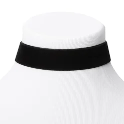 Ras-de-cou en imitation velours - Noir