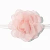 Ras-de-cou rosette rose