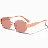Rose Gold Oval Sunglasses