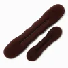 Rouleaux à cheveux chignon brun - Lot de 2
