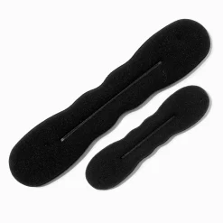 Rouleaux noirs pour chignon - Lot de 2
