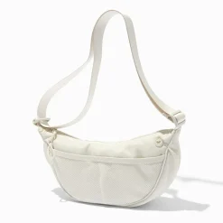 Sac à bandoulière bombé en nylon blanc