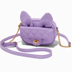 Sac à bandoulière oreilles de lapin violet Claire's Club