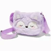 Sac à bandoulière renard lilas en fausse fourrure Claire's Club