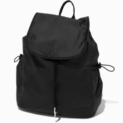 Sac à dos à rabat nylon noir