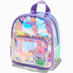 Sac à dos violet petits animaux shaker transparent Claire's Club