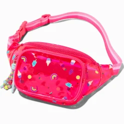 Sac banane rose imprimé estival Claire's Club