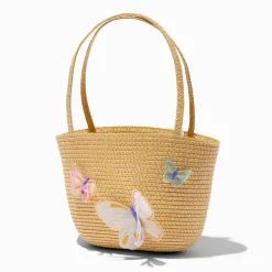 Sac cabas paille papillon Claire's Club
