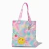 Sac cabas tie dye visage souriant Claire's Club