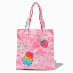 Sac cabas tie dye visage crème glacée Claire's Club