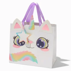 Sac cadeau chat-licorne de taille moyenne