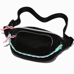 Sac ceinture corde en nylon noir