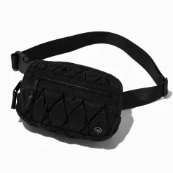 Sac ceinture matelassé noir