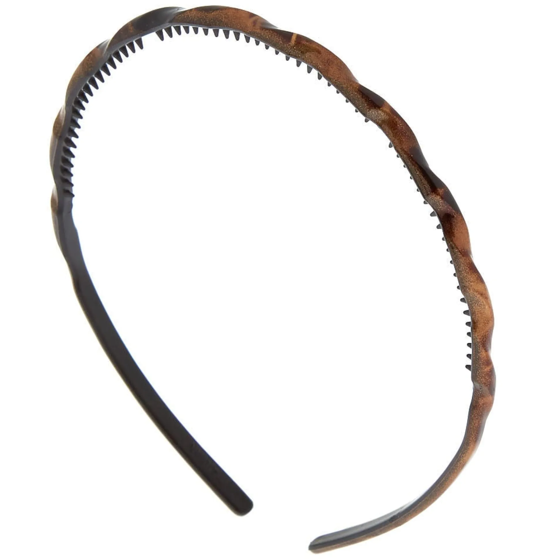 Serre-tête fin ondulé à motif écaille de tortue