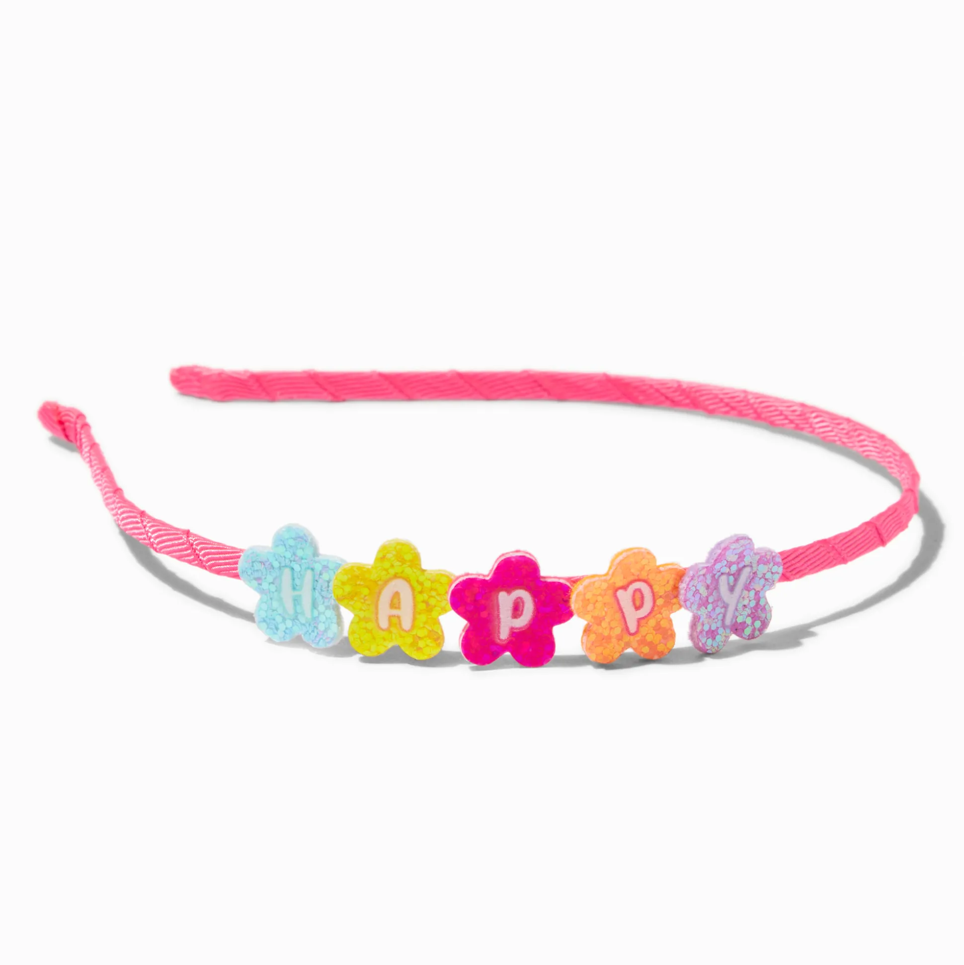 Serre-tête fleur à paillettes « Happy » Claire's Club
