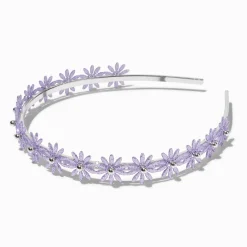 Serre-tête métallique fleur violet clair Claire's Club