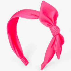Serre-tête nœud rose vif Claire's Club