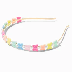 Serre-tête papillon fluo perle d'imitation Claire's Club