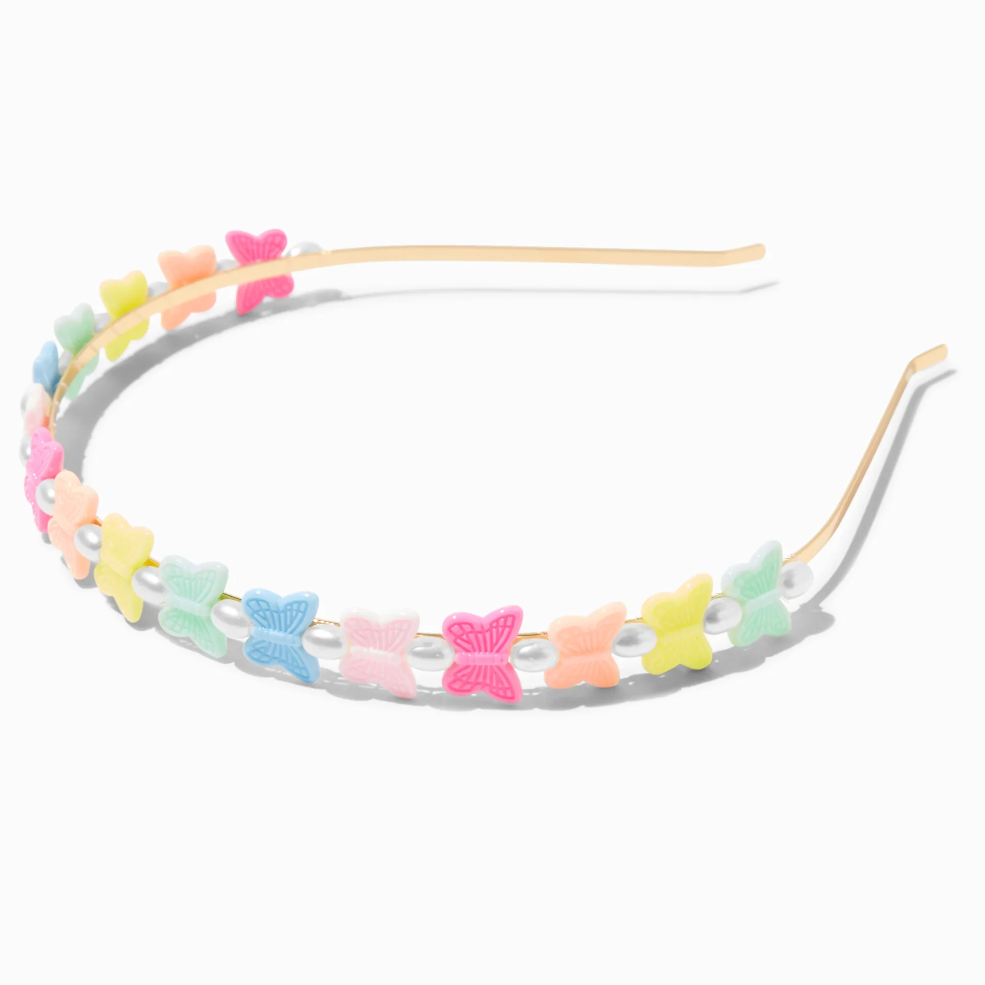 Serre-tête papillon fluo perle d'imitation Claire's Club